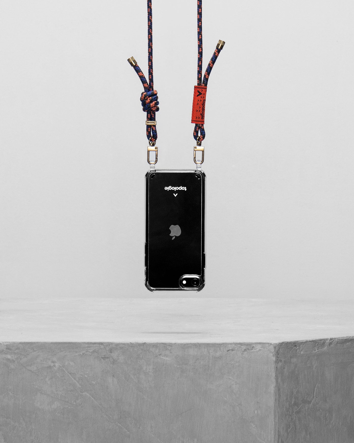 Verdon Phone Case / Clear / 6.0mm Rope / Navy Orange