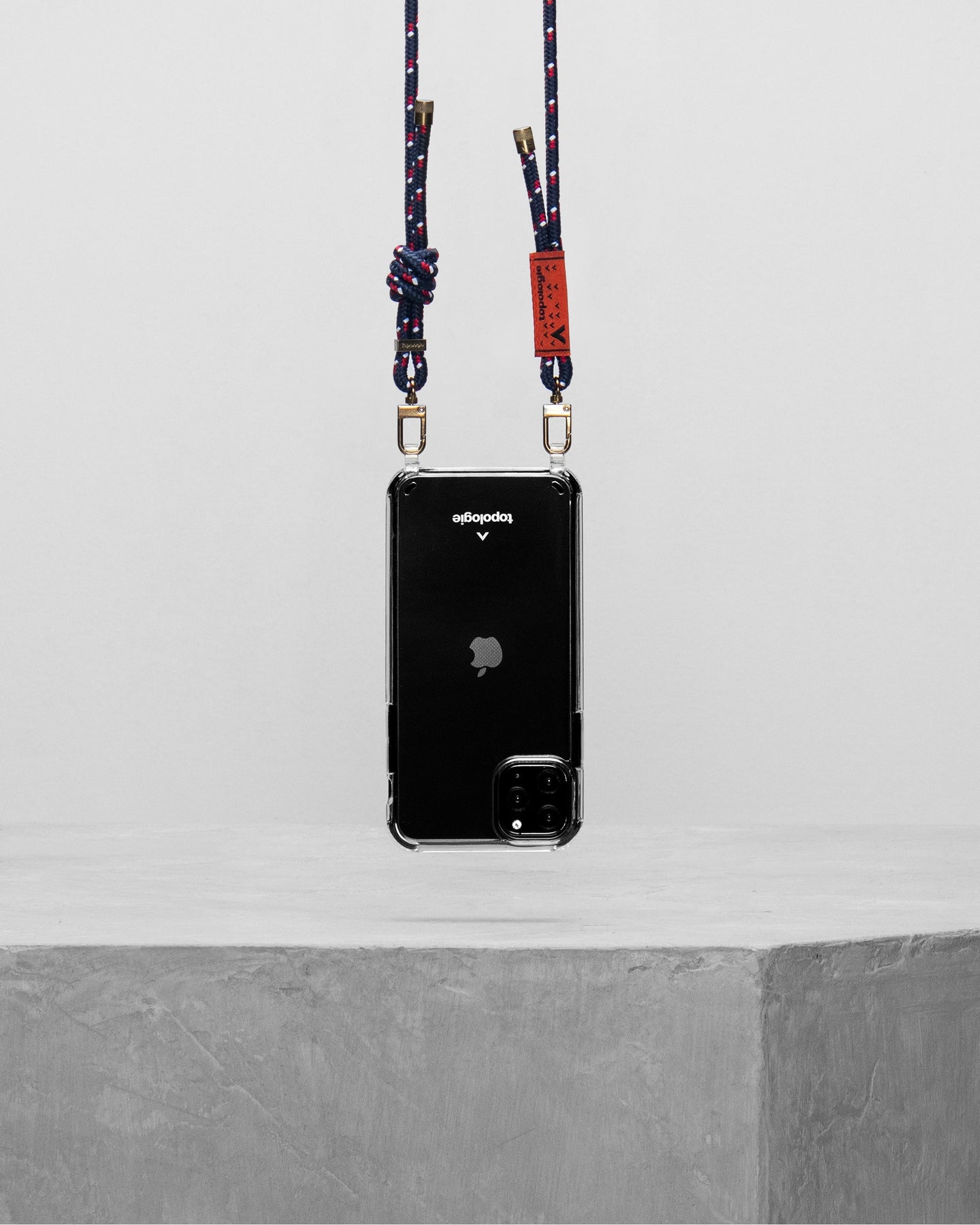 Verdon Phone Case / Clear / 6.0mm Rope / Navy Patterned
