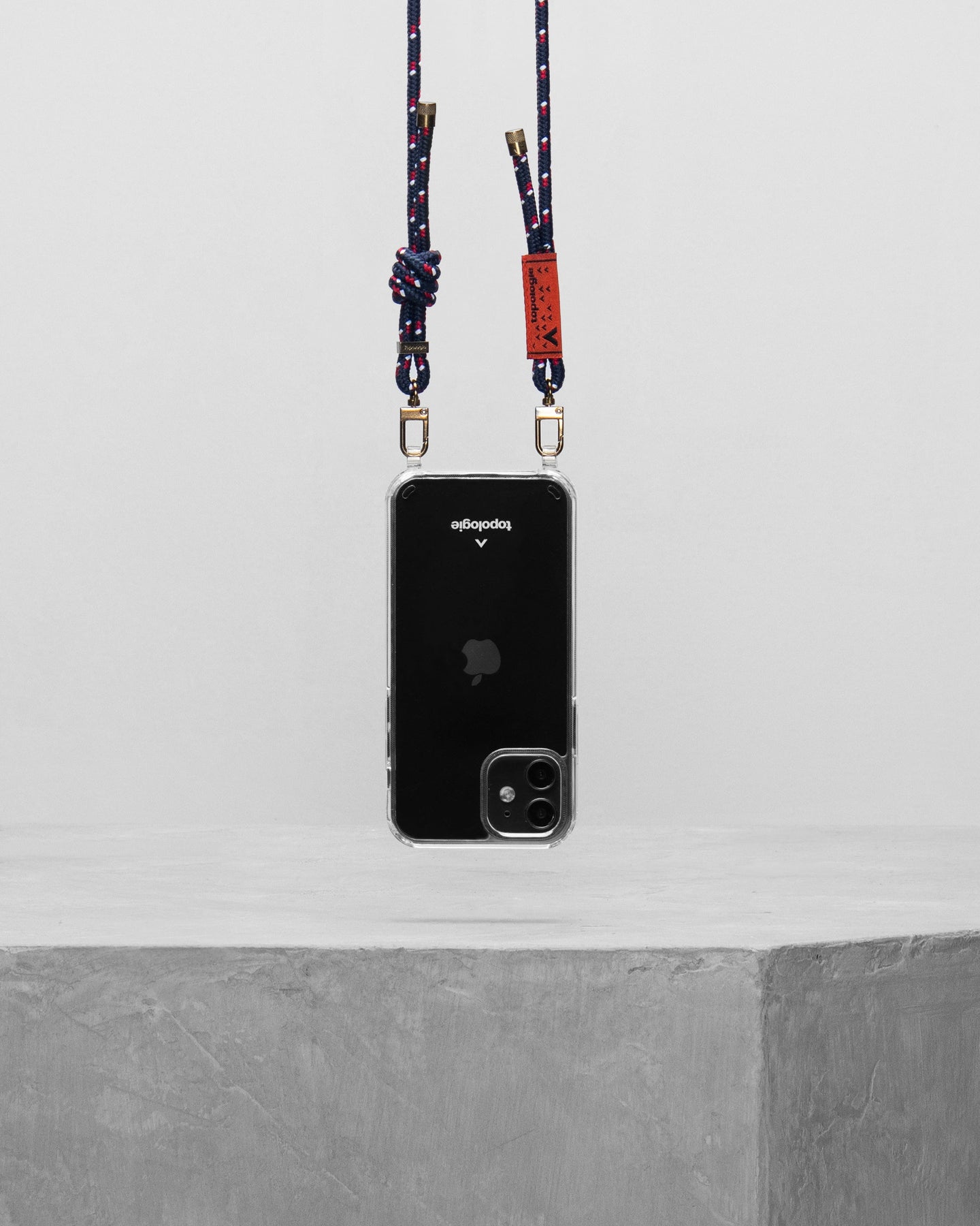 Verdon Phone Case / Clear / 6.0mm Rope / Navy Patterned
