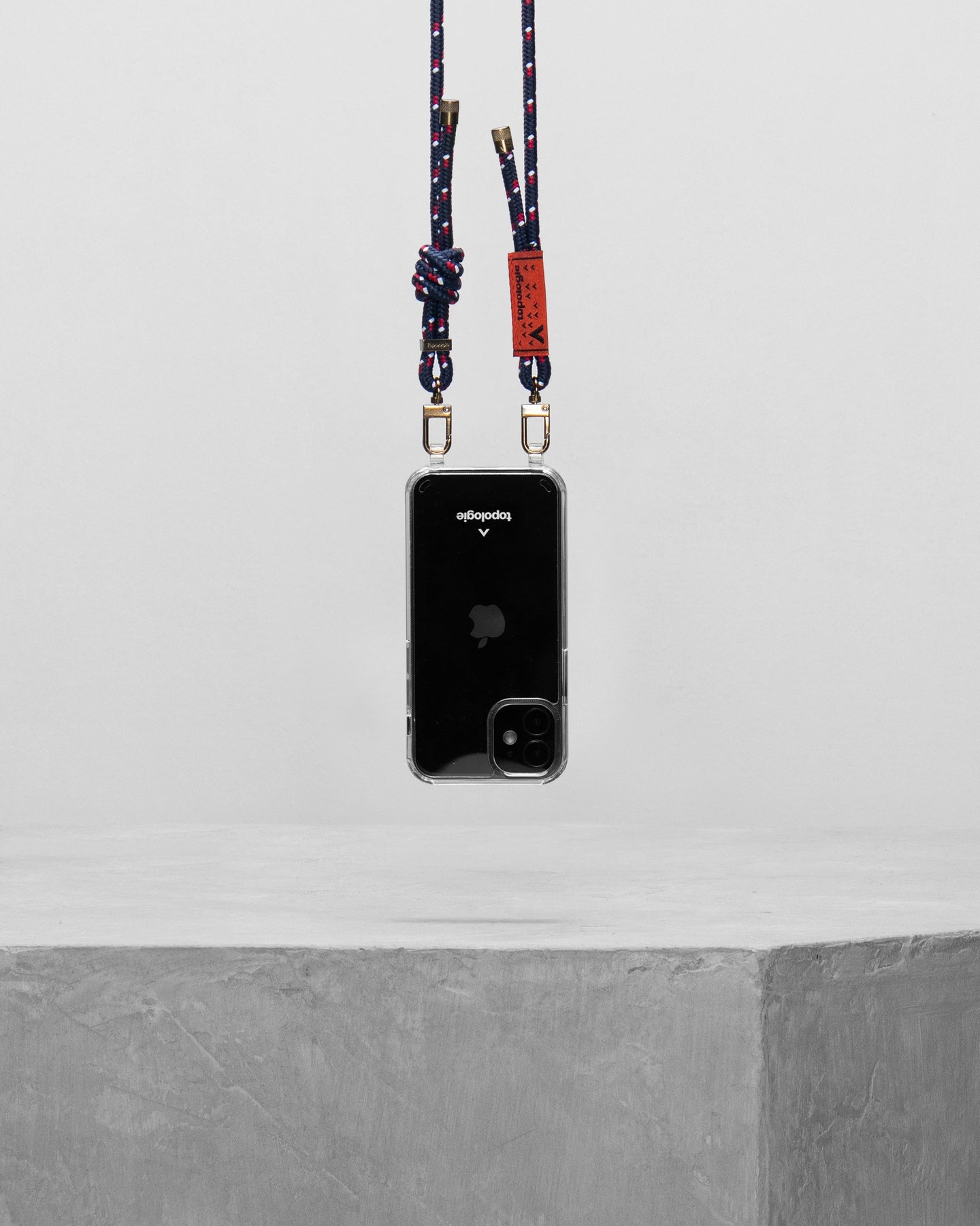 Verdon Phone Case / Clear / 6.0mm Rope / Navy Patterned