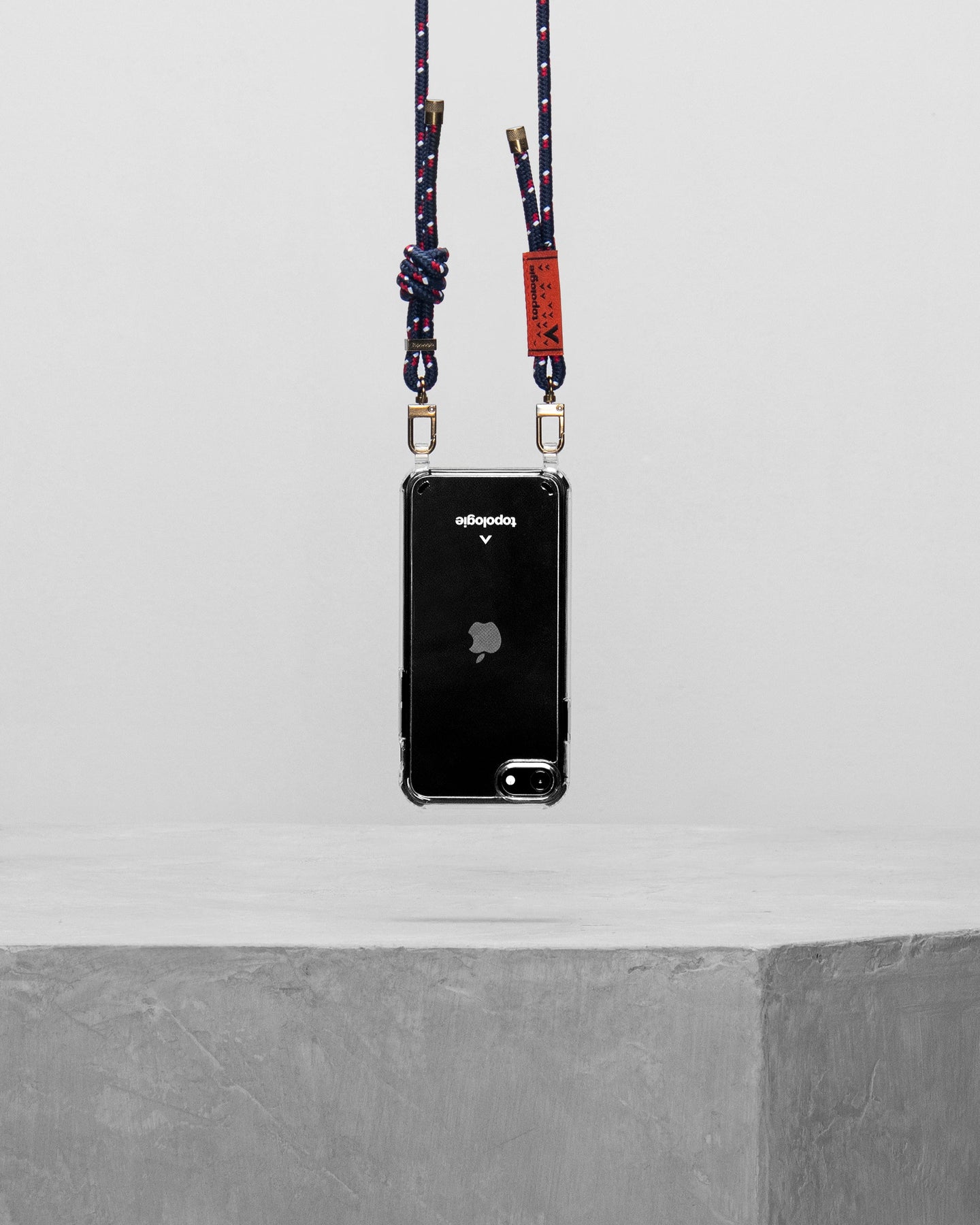 Verdon Phone Case / Clear / 6.0mm Rope / Navy Patterned