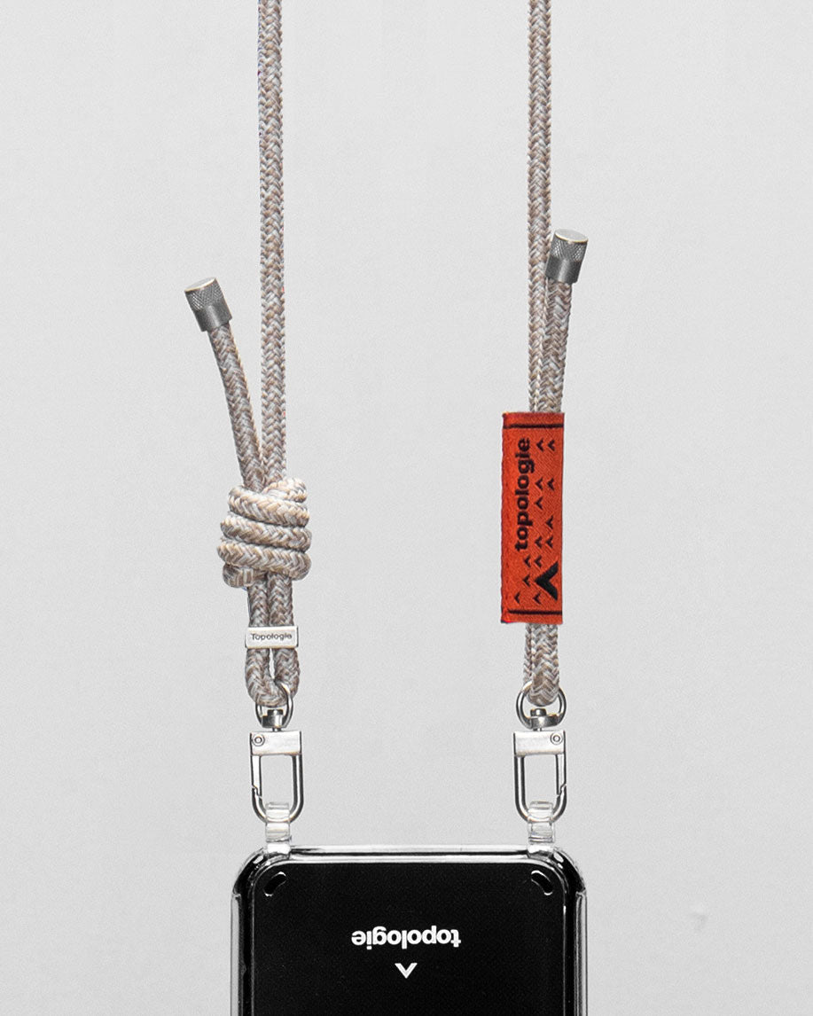 Verdon Phone Case / Clear / 6.0mm Rope / Beige Melange