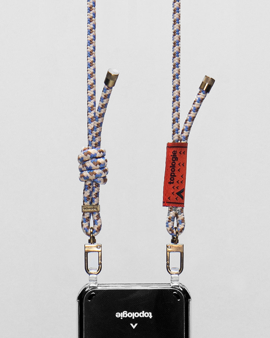 Verdon Phone Case / Clear / 6.0mm Rope / Beige Purple