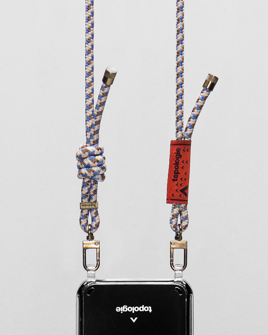Verdon Phone Case / Clear / 6.0mm Rope / Beige Purple