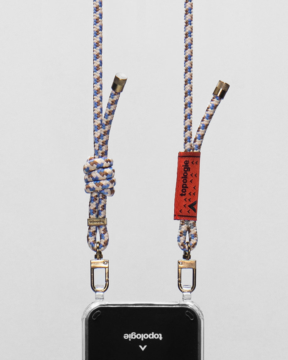 Verdon Phone Case / Clear / 6.0mm Rope / Beige Purple