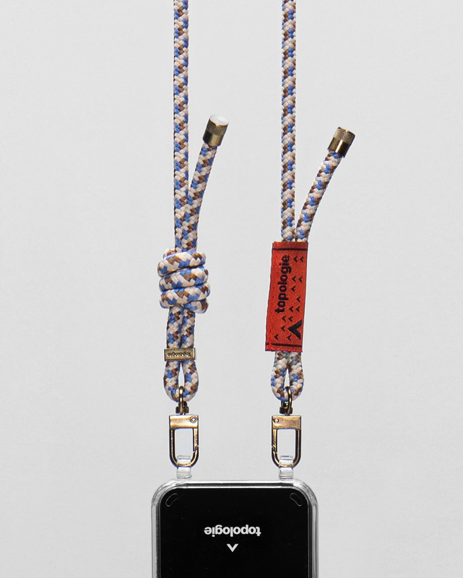 Verdon Phone Case / Clear / 6.0mm Rope / Beige Purple