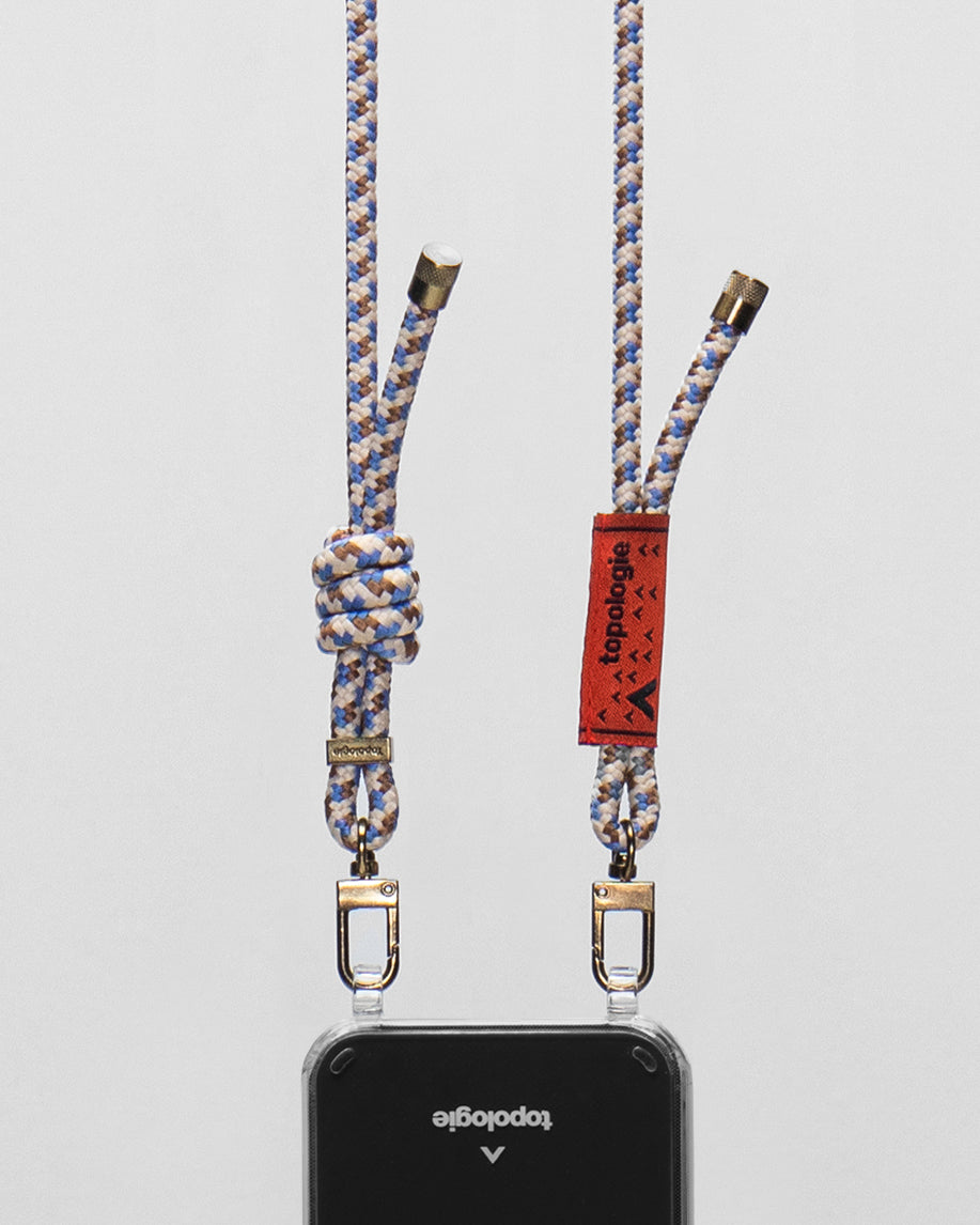 Verdon Phone Case / Clear / 6.0mm Rope / Beige Purple