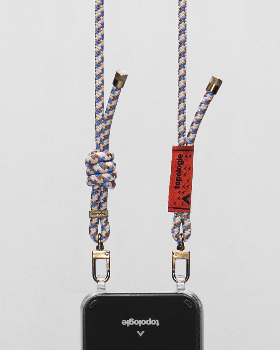 Verdon Phone Case / Clear / 6.0mm Rope / Beige Purple