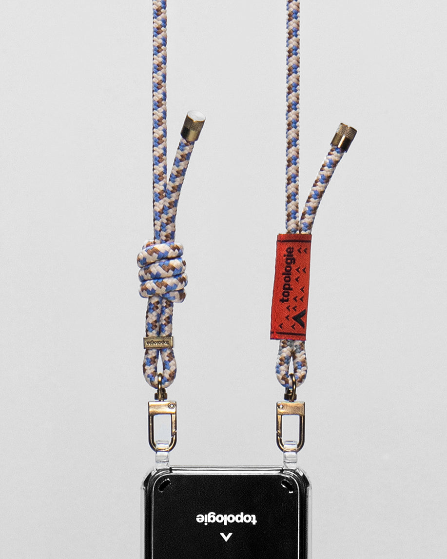 Verdon Phone Case / Clear / 6.0mm Rope / Beige Purple
