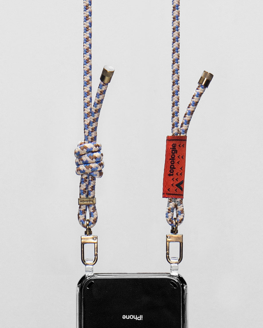 Verdon Phone Case / Clear / 6.0mm Rope / Beige Purple