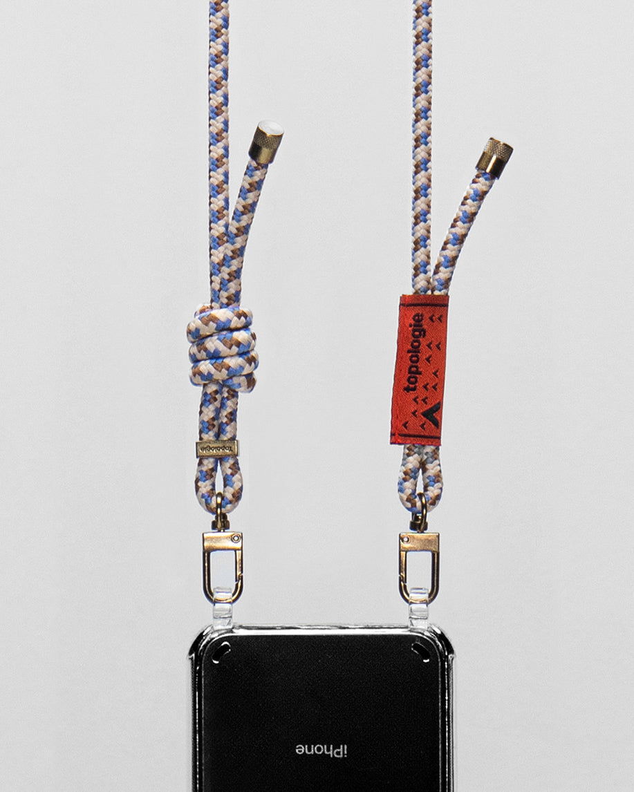 Verdon Phone Case / Clear / 6.0mm Rope / Beige Purple