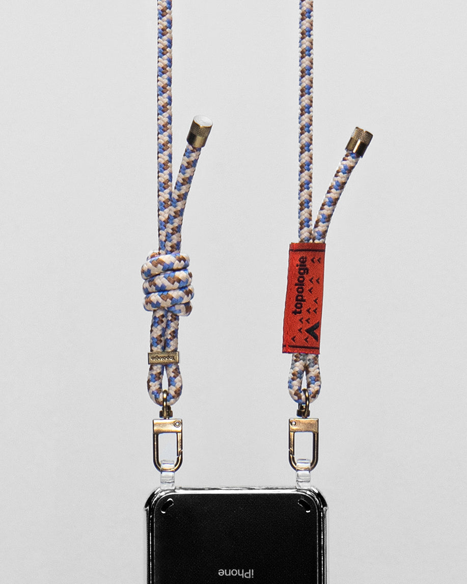 Verdon Phone Case / Clear / 6.0mm Rope / Beige Purple