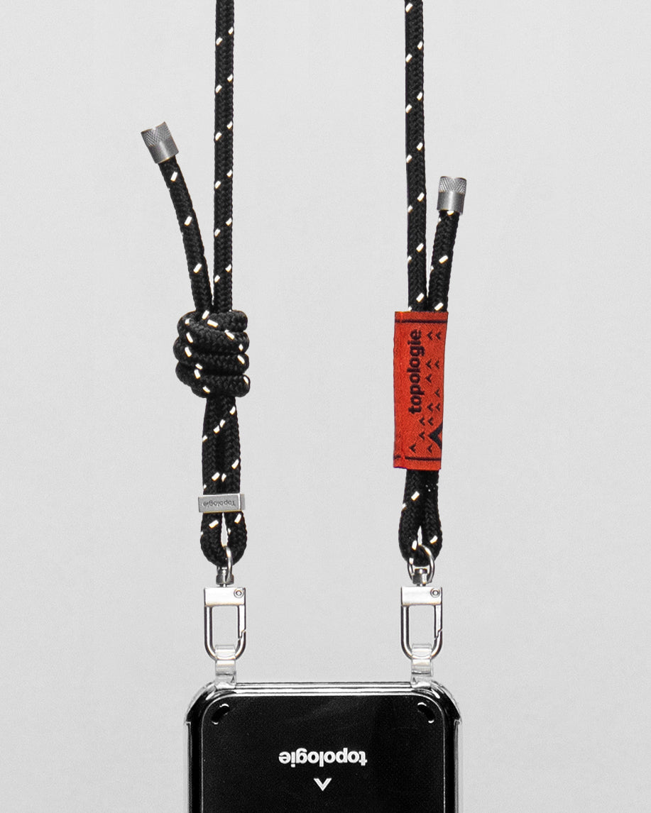 Verdon Phone Case / Clear / 6.0mm Rope / Black Reflective