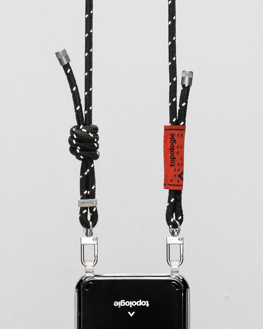 Verdon Phone Case / Clear / 6.0mm Rope / Black Reflective