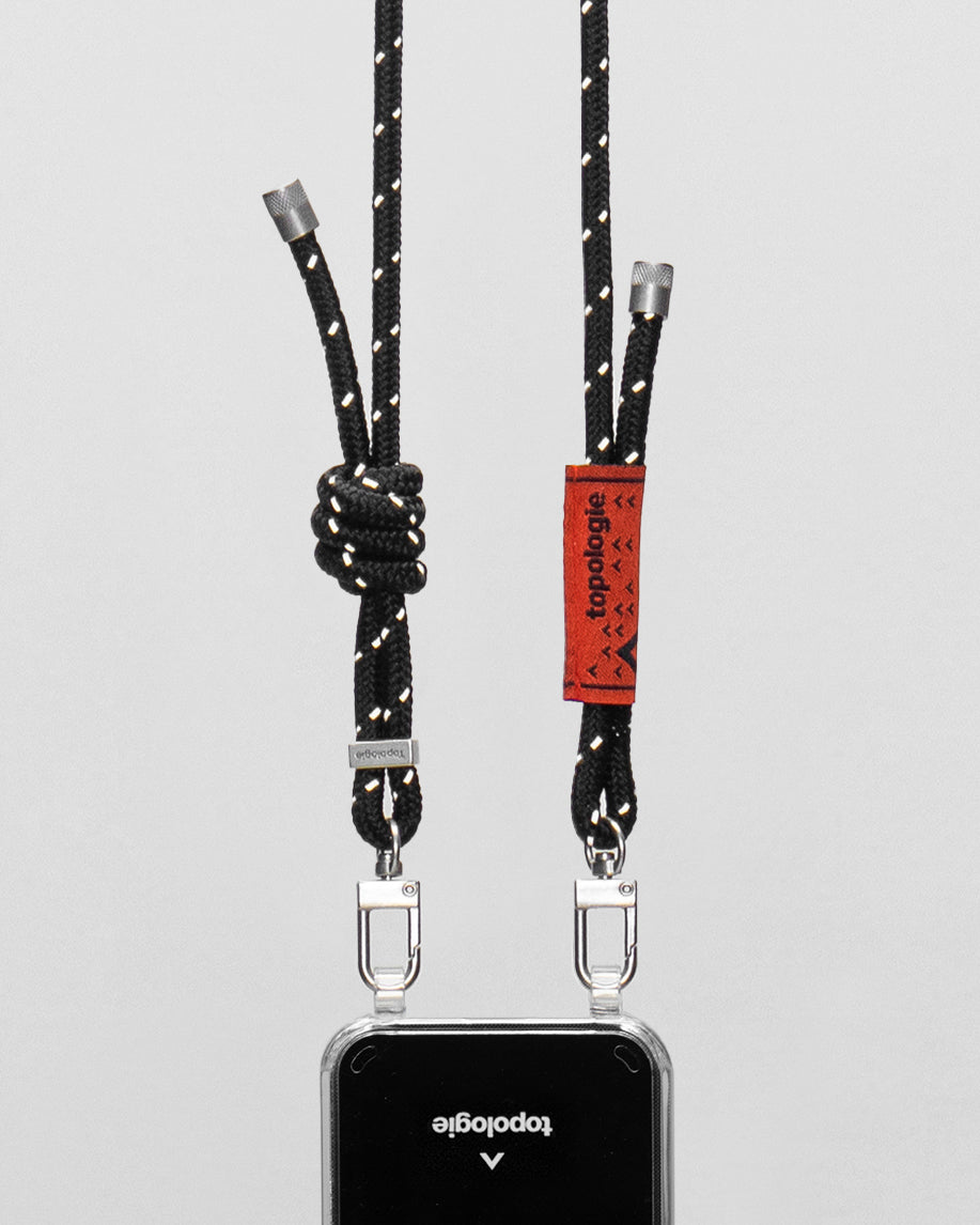 Verdon Phone Case / Clear / 6.0mm Rope / Black Reflective