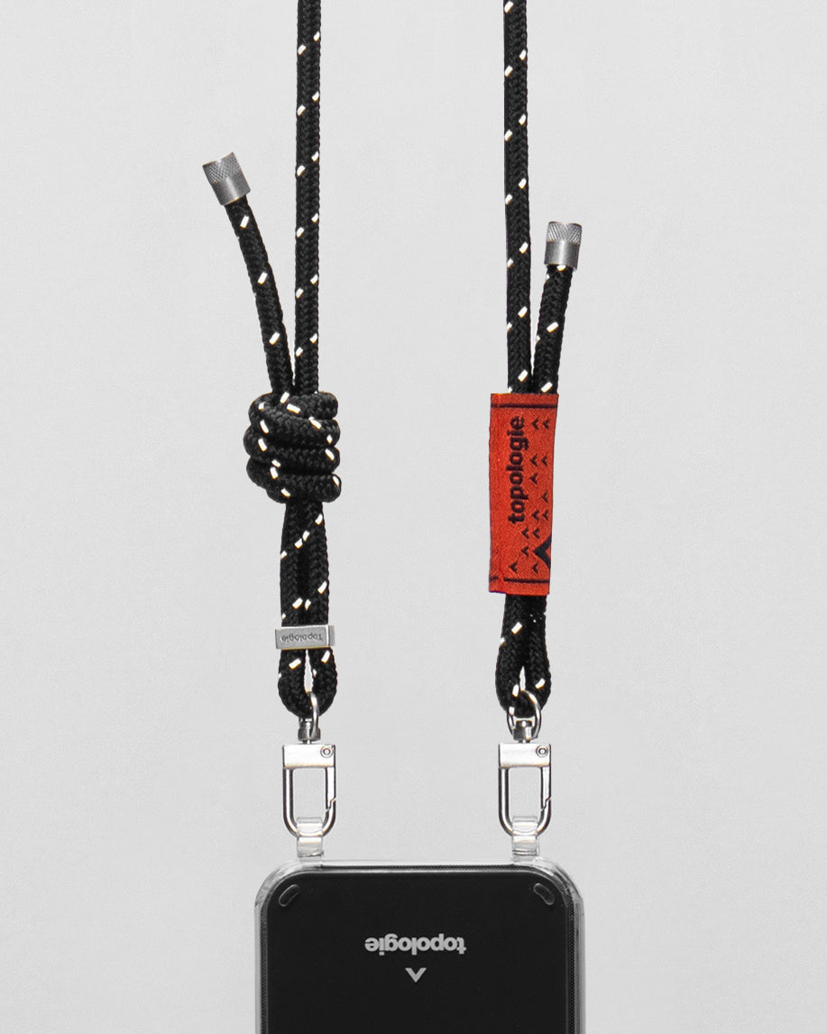 Verdon Phone Case / Clear / 6.0mm Rope / Black Reflective