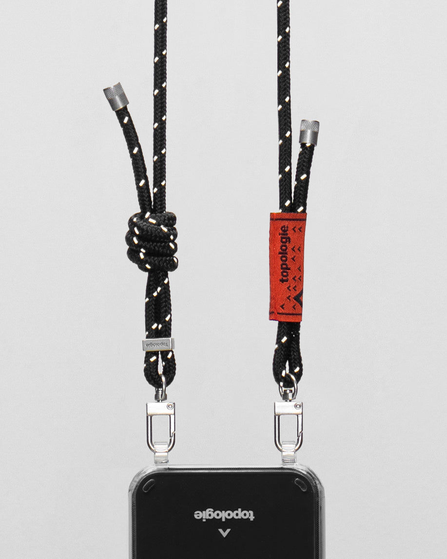 Verdon Phone Case / Clear / 6.0mm Rope / Black Reflective
