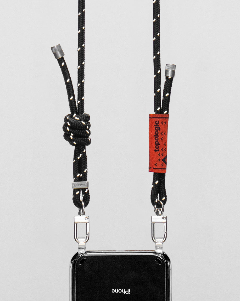 Verdon Phone Case / Clear / 6.0mm Rope / Black Reflective