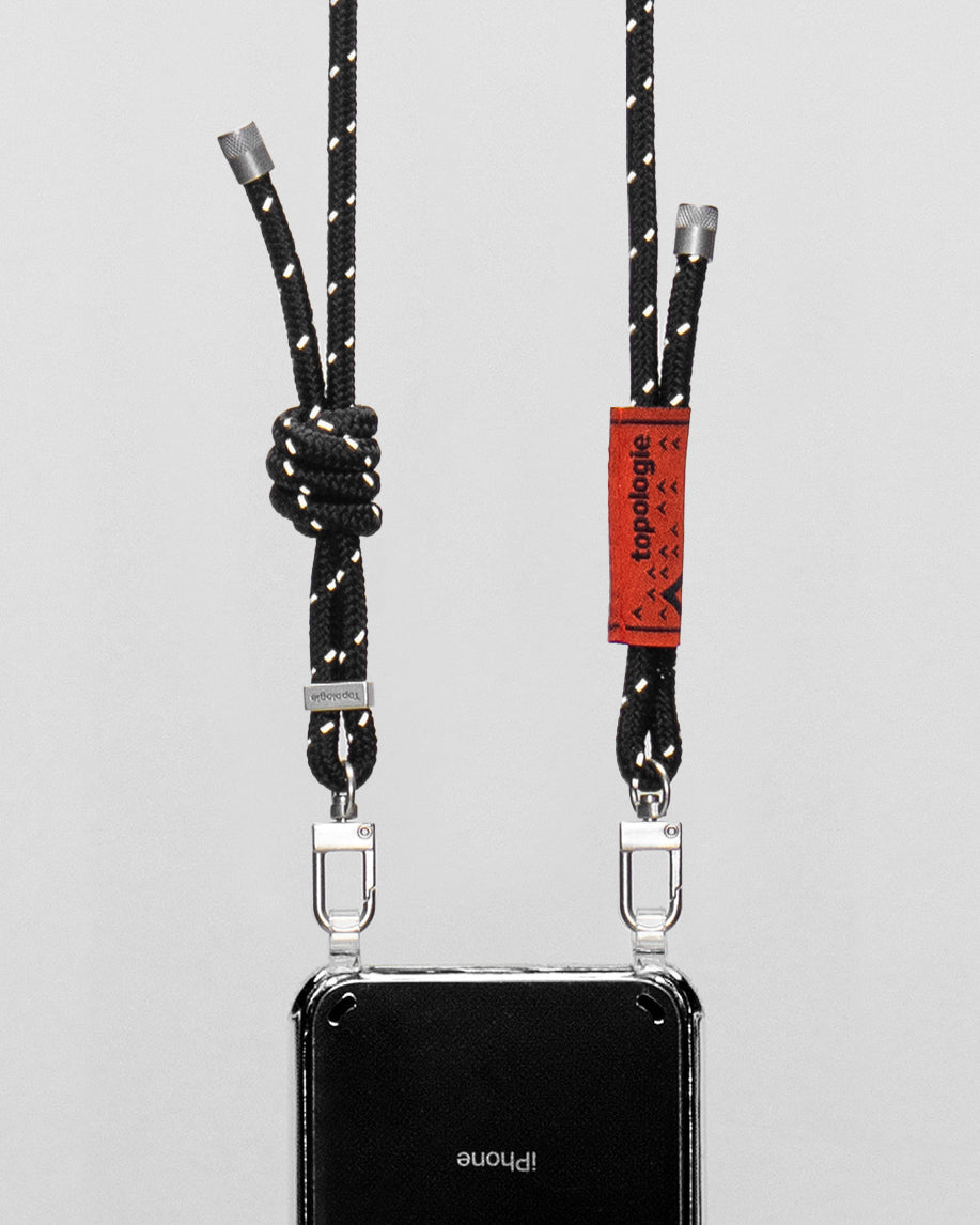 Verdon Phone Case / Clear / 6.0mm Rope / Black Reflective