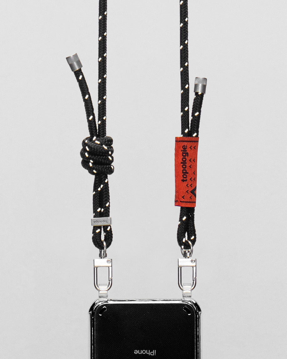 Verdon Phone Case / Clear / 6.0mm Rope / Black Reflective