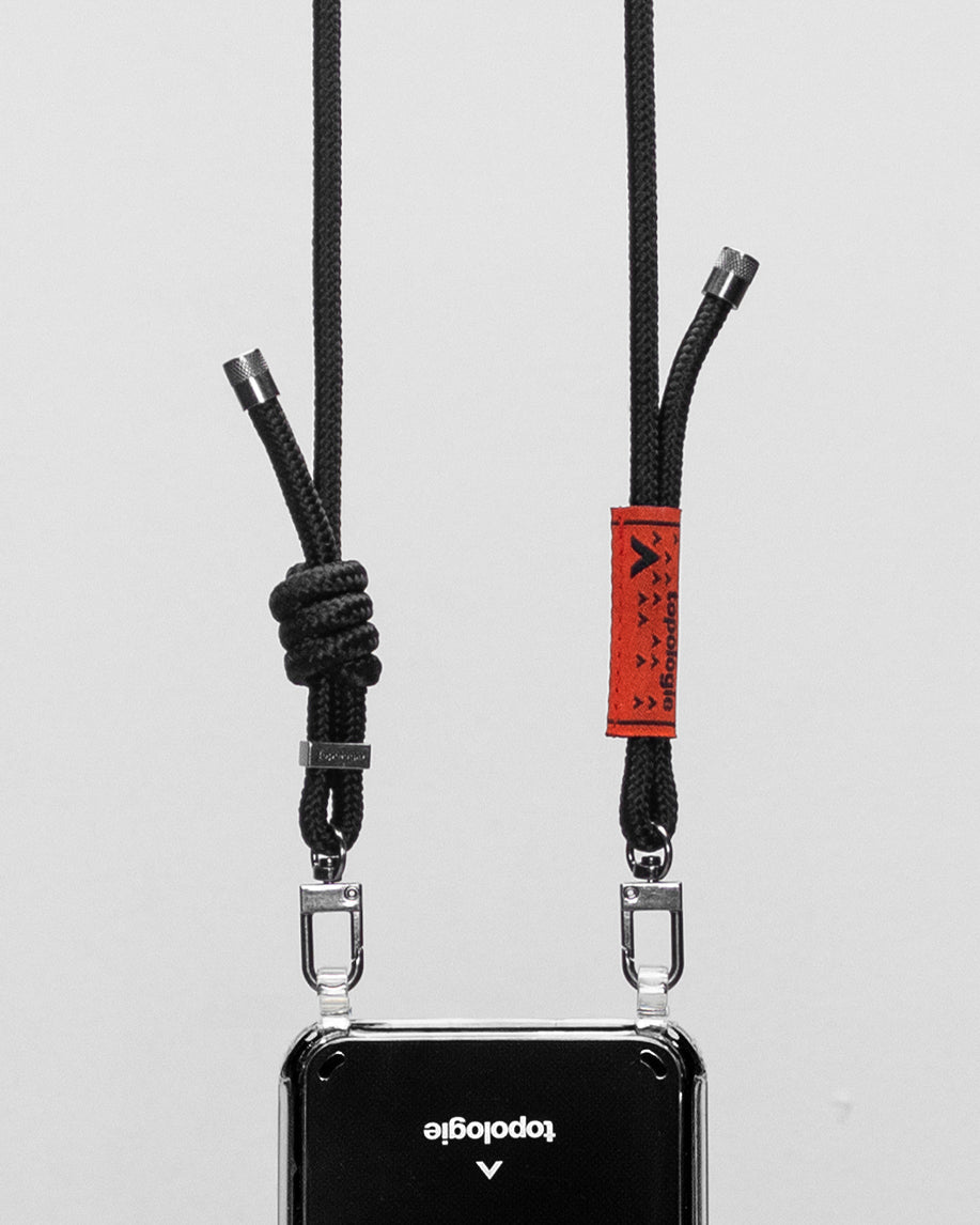 Verdon Phone Case / Clear / 6.0mm Rope / Black Solid