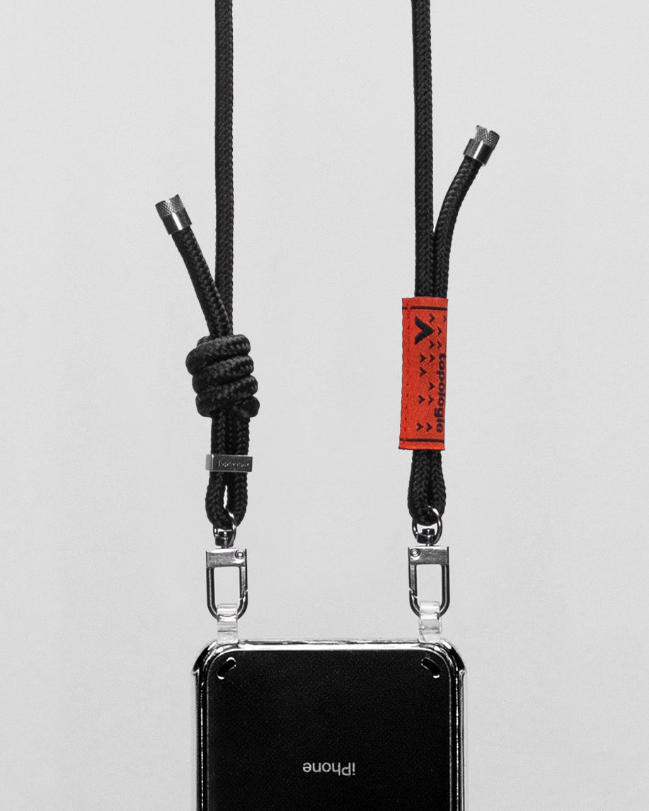 Verdon Phone Case / Clear / 6.0mm Rope / Black Solid