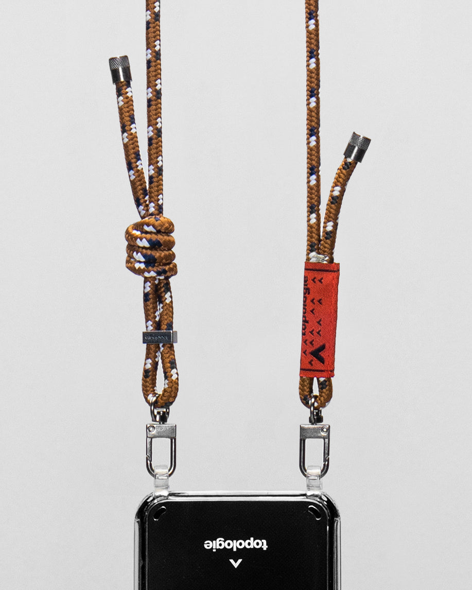 Verdon Phone Case / Clear / 6.0mm Rope / Brown Navy