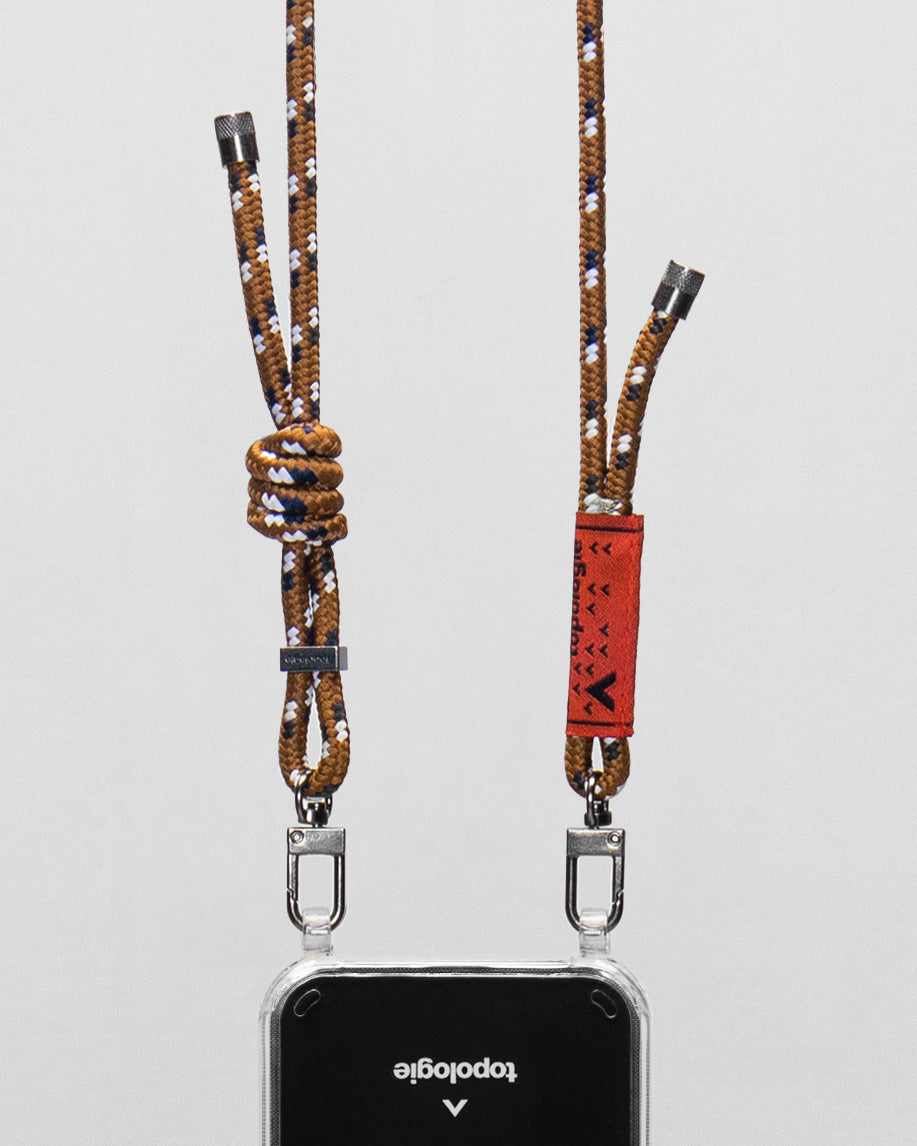 Verdon Phone Case / Clear / 6.0mm Rope / Brown Navy