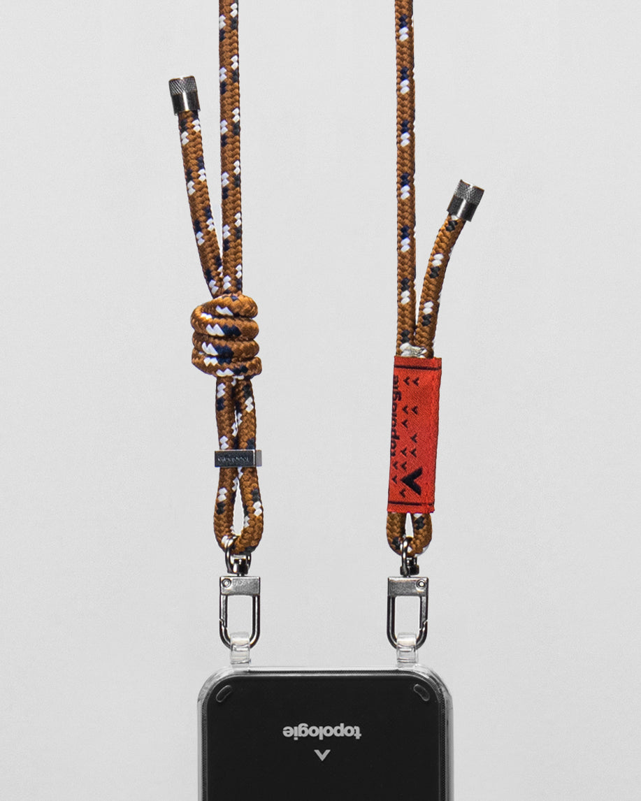 Verdon Phone Case / Clear / 6.0mm Rope / Brown Navy
