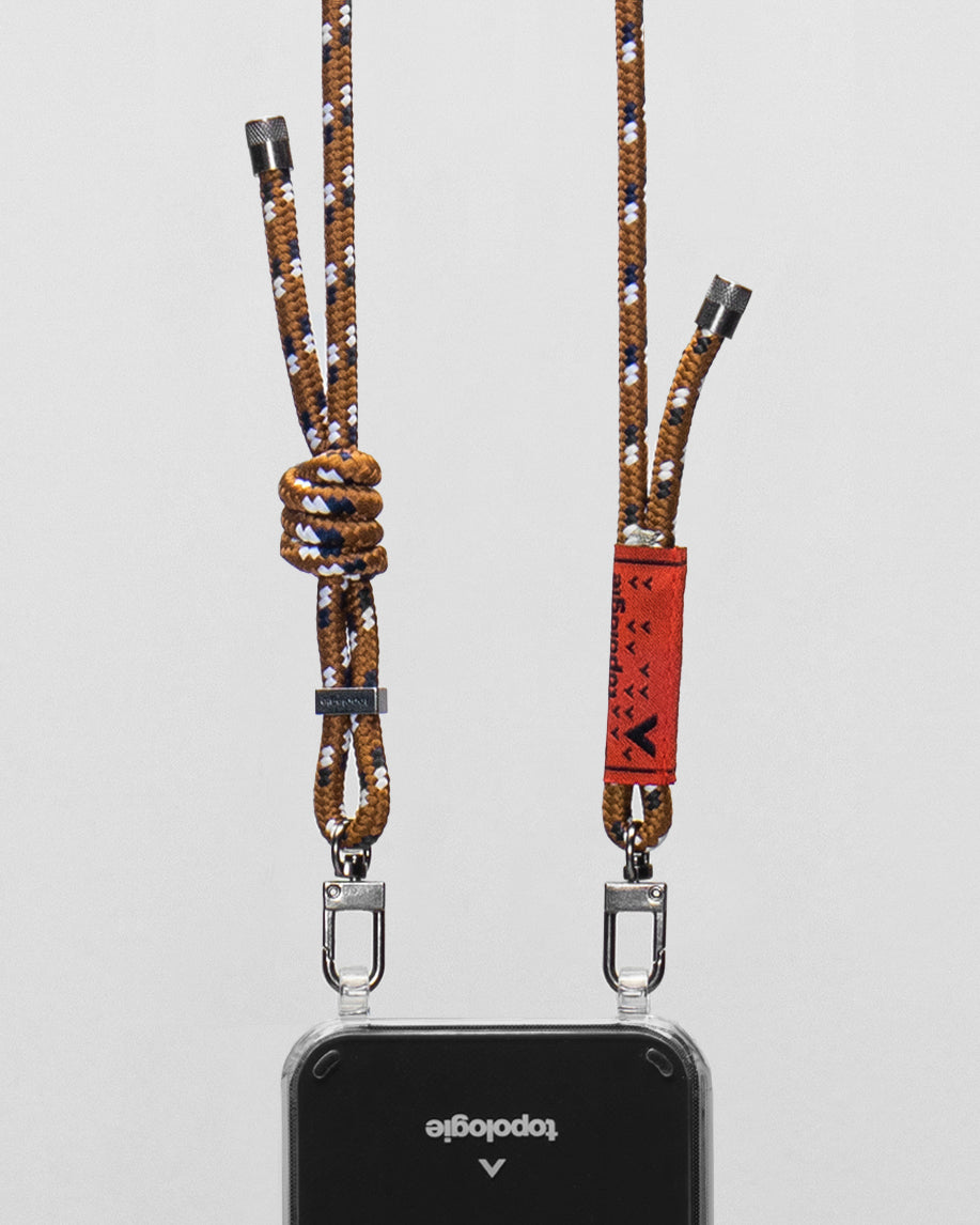 Verdon Phone Case / Clear / 6.0mm Rope / Brown Navy