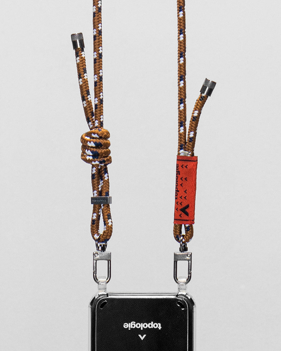 Verdon Phone Case / Clear / 6.0mm Rope / Brown Navy