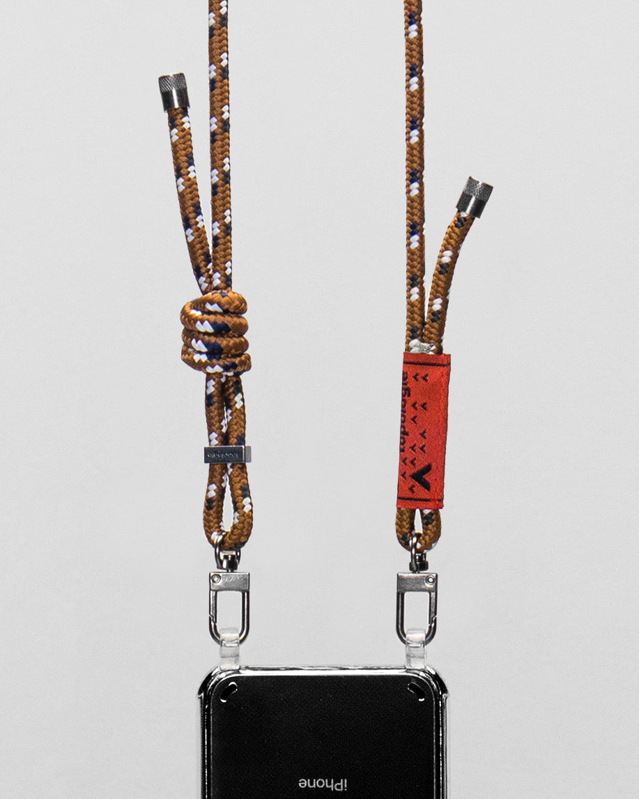 Verdon Phone Case / Clear / 6.0mm Rope / Brown Navy