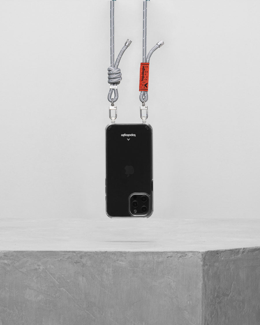Verdon Phone Case / Clear / 6.0mm Rope / Slate Reflective