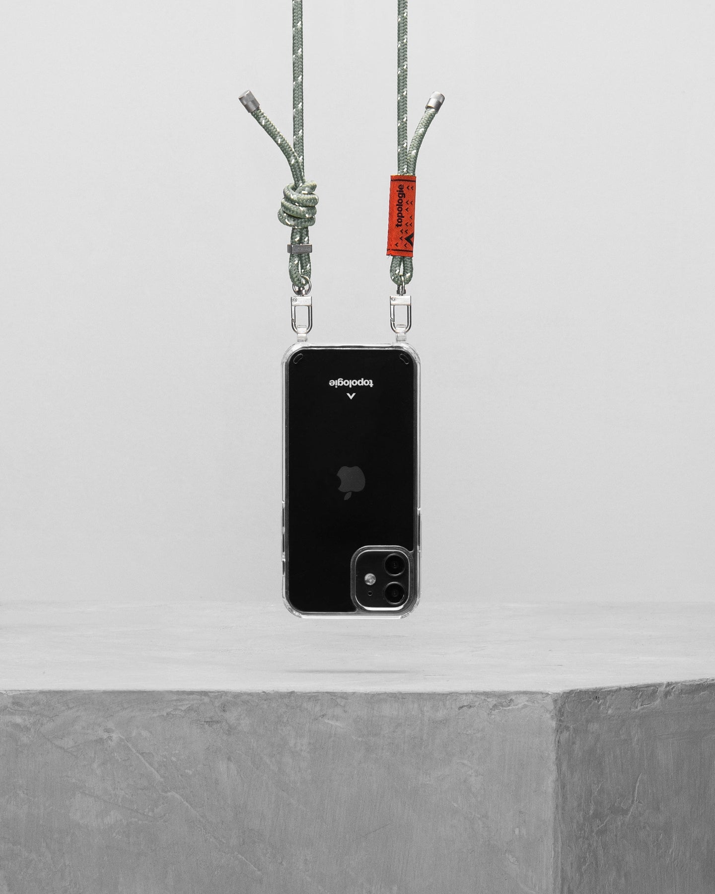 Verdon Phone Case / Clear / 6.0mm Rope / Sage Reflective