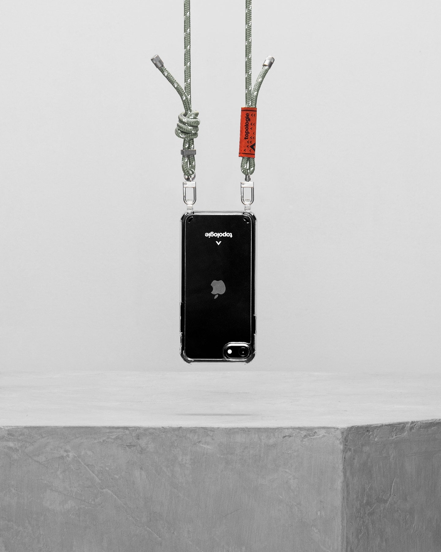 Verdon Phone Case / Clear / 6.0mm Rope / Sage Reflective