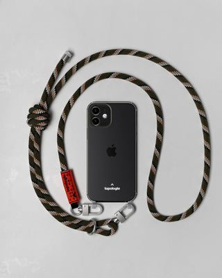 Verdon Phone Case / Clear / 8.0mm Rope / Army Green