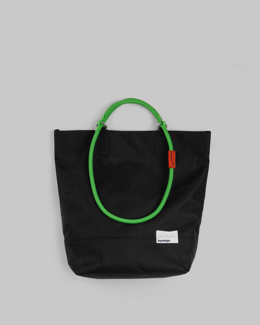 Loop Tote / Black / 10mm Green Solid