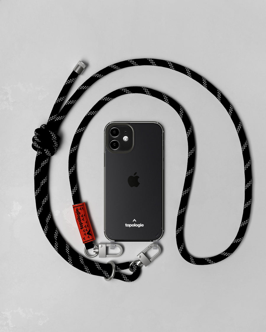Verdon Phone Case / Clear / 8.0mm Rope / Black Reflective