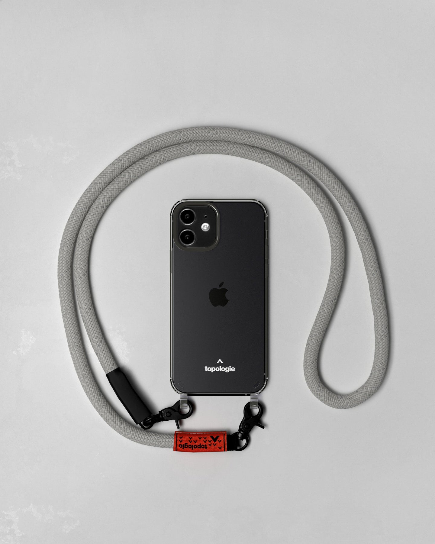 Verdon Phone Case / Clear / 10mm Rope / Grey Reflective