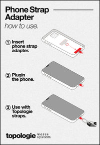 Phone Strap Adapter / 6.0mm Rope / Sage Reflective