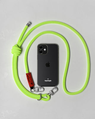 Verdon Phone Case / Clear / 8.0mm Rope / Neon Yellow Solid