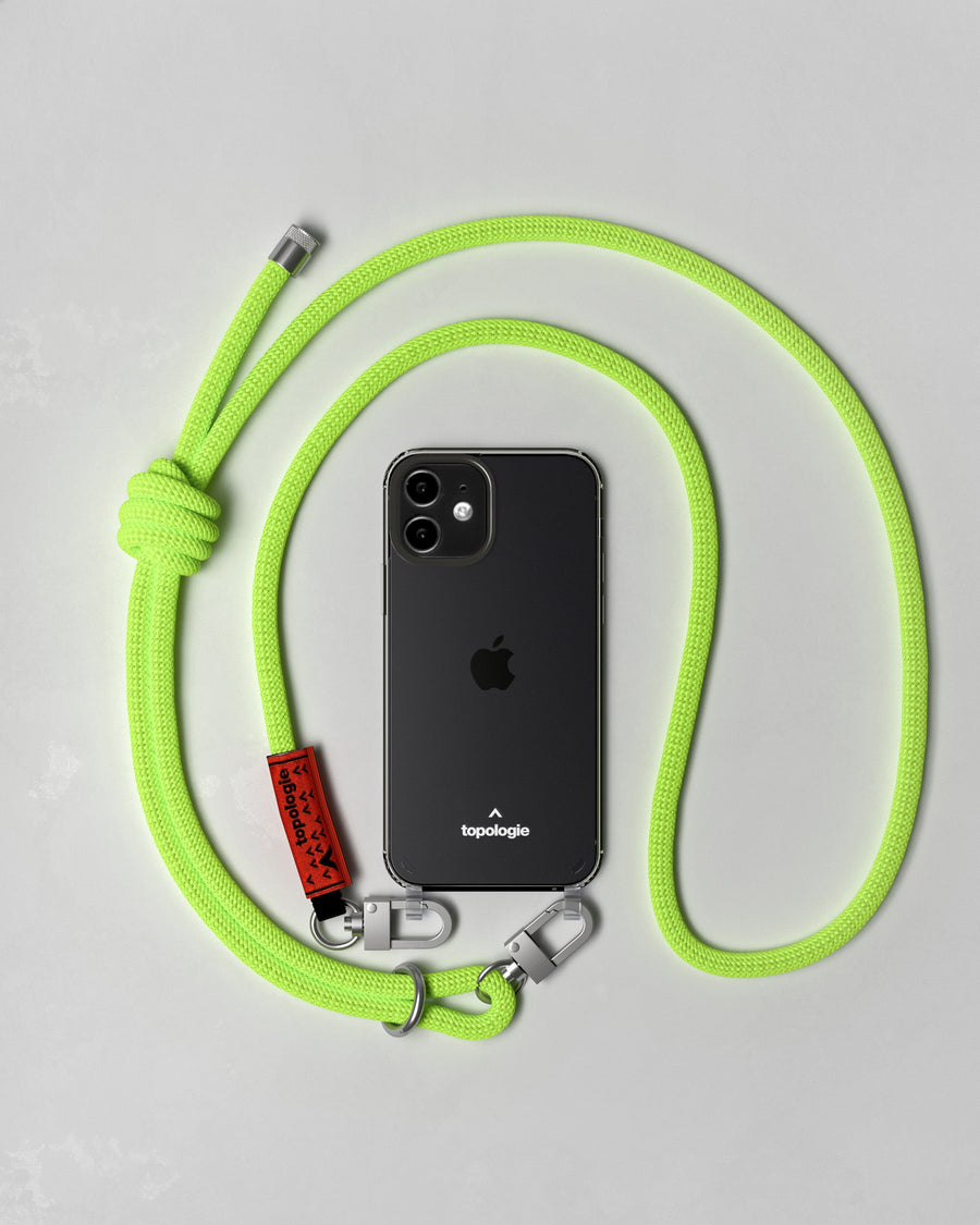 Verdon Phone Case / Clear / 8.0mm Rope / Neon Yellow Solid