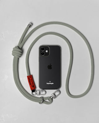 Verdon Phone Case / Clear / 8.0mm Rope / Sage Lattice