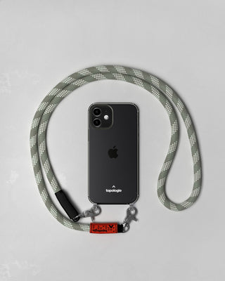 Verdon Phone Case / Clear / 10mm Rope / Sage Patterned