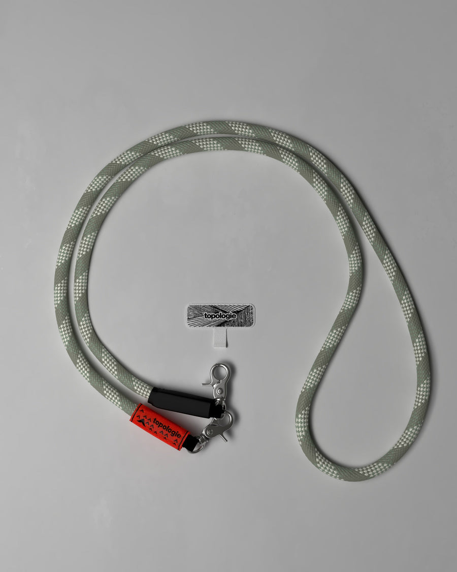10mm Rope / Sage Patterned + Phone Strap Adapter