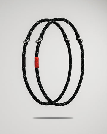 10mm Rope Loop Black Reflective