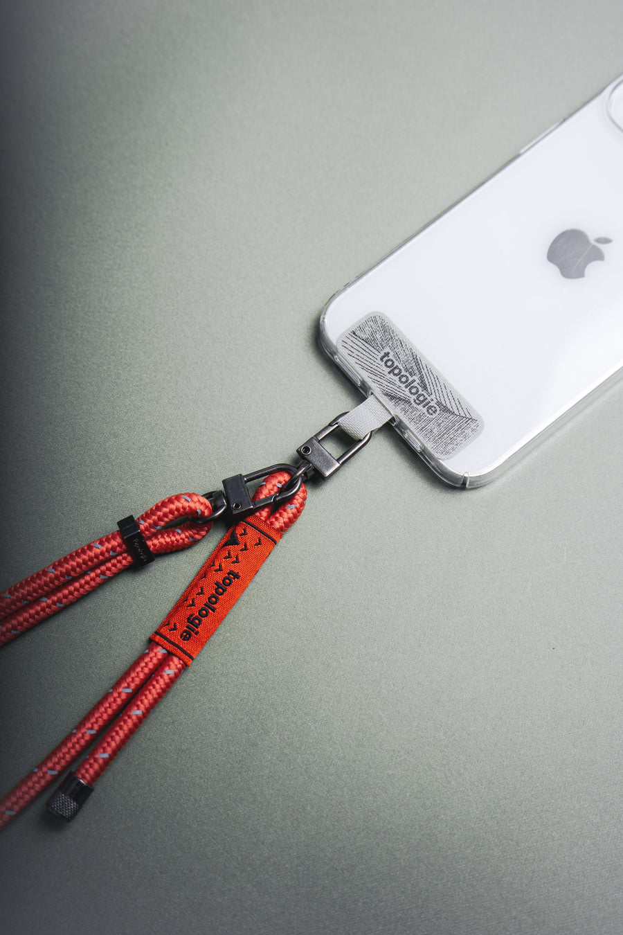 6.0mm Rope / Slate Reflective + Phone Strap Adapter