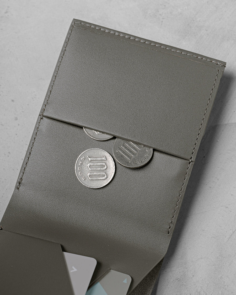Slim Coin Wallet Plus Grey